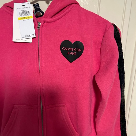 Pink girls CK hoodie - Picture 4 of 4